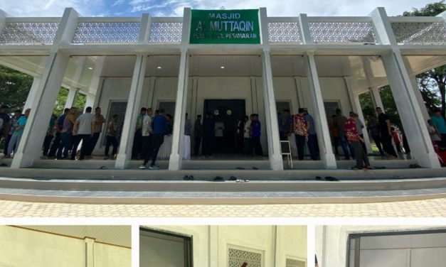 Bupati Dendi Ramadhona Resmikan Masjid Al Muttaqin Pemkab Pesawaran