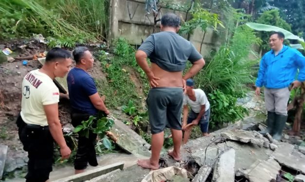 Pemkot Bandar Lampung Perbaiki Talud Jebol Di Kelurahan Campang Raya