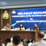 Walikota Bandar Lampung Hj. Eva Dwiana Serta Kepala Kejaksaan Negeri Bandar Lampung Helmi, SH., MH. Lakukan Kunjungan Silaturahmi Ke Polresta Bandar Lampung