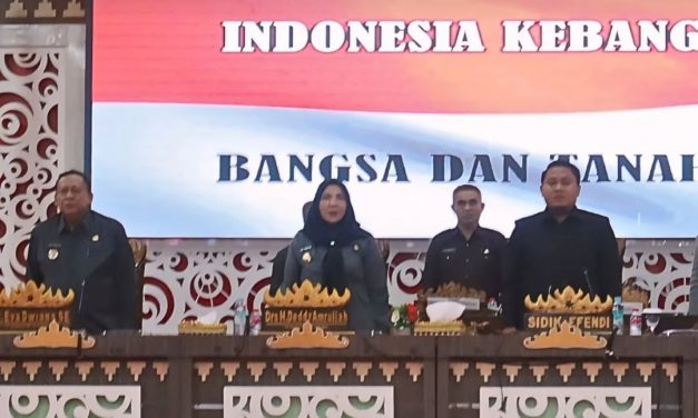 Walikota Bandar Lampung Hj.Eva Dwiana Hadir Dalam Rapat Paripurna Dalam Rangka Pembentukan Panitia Khusus Pengawasan Tindak Lanjut LHP BPK RI