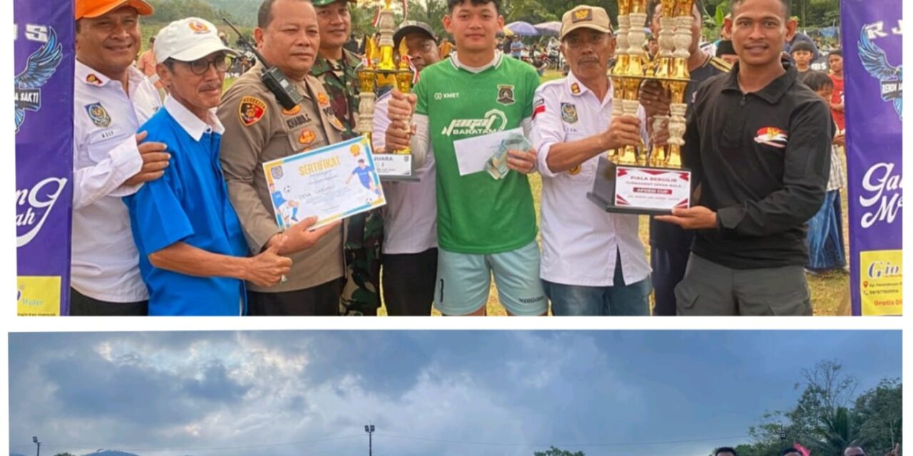 Final Turnamen Sepak Bola Apdesi Cup 2025, Se-kecamatan Mancak Cukup Meriah Buat Para Penonton Bersorak Gembira