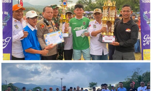 Final Turnamen Sepak Bola Apdesi Cup 2025, Se-kecamatan Mancak Cukup Meriah Buat Para Penonton Bersorak Gembira