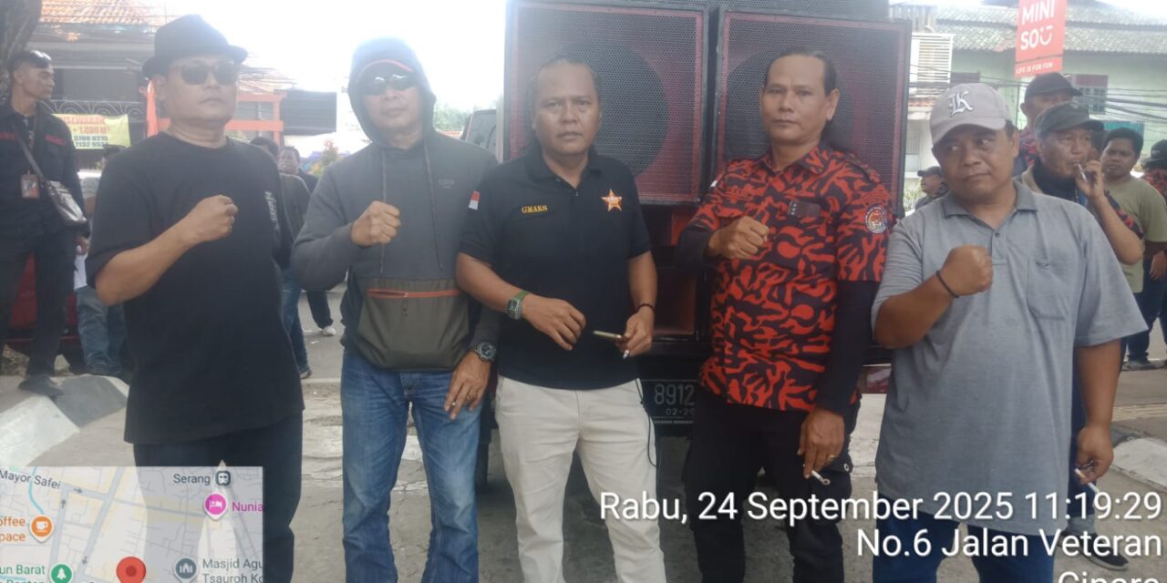 GMAKS dan KKPMP Gelar Aksi Damai, Tuntut Transparansi Proyek dan Izin Gedung Bank Banten