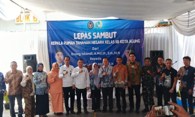 Karutan IIB Kota Agung Resmi Berganti, Dari Enang Iskandi ke Indar Laya