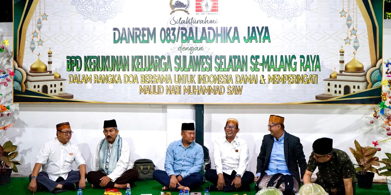 Danrem 083/Bdj ajak warga Sulsel di Malang Raya Merajut Kebersamaan