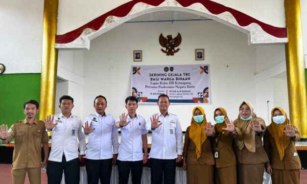 Pastikan Warga Binaan Bebas Penyakit Menular, Lapas Kotaagung Gelar Skrining TBC Bersama Puskesmas Negara Batin