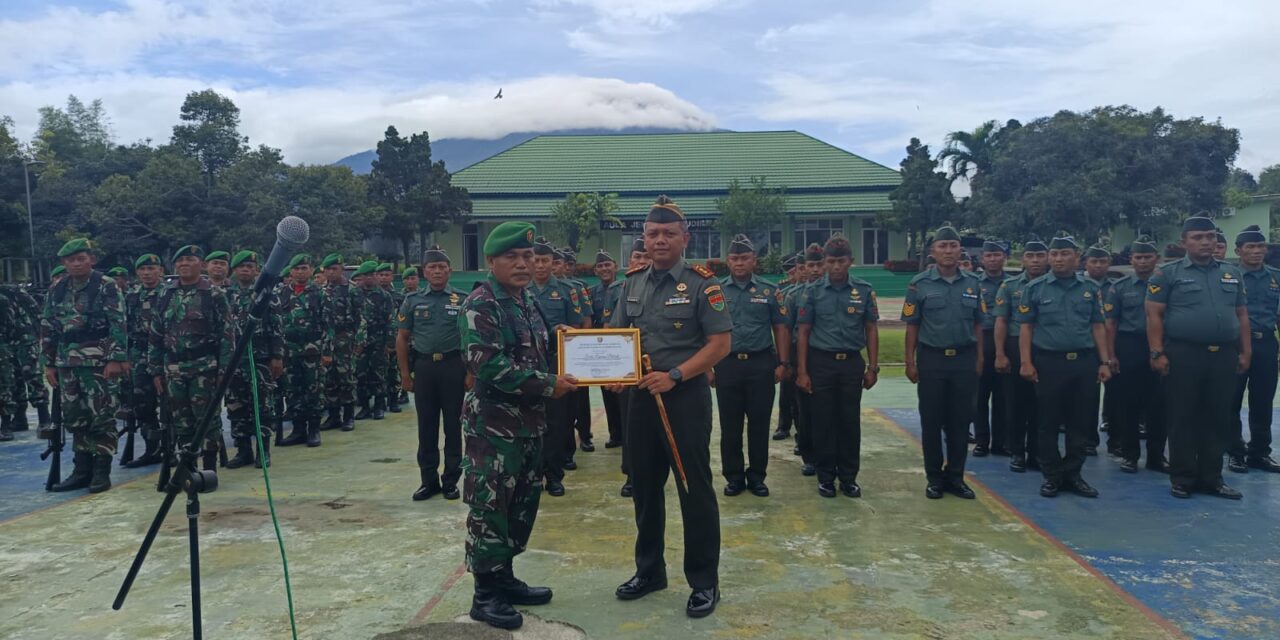 Babinsa Koramil 424-03/Kotaagung Serka Agung Pribadi Terima Penghargaan dari Dinas Pendidikan dan Kebudayaan Provinsi Lampung