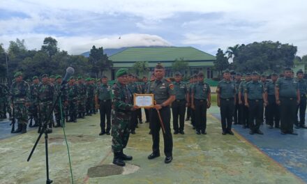 Babinsa Koramil 424-03/Kotaagung Serka Agung Pribadi Terima Penghargaan dari Dinas Pendidikan dan Kebudayaan Provinsi Lampung