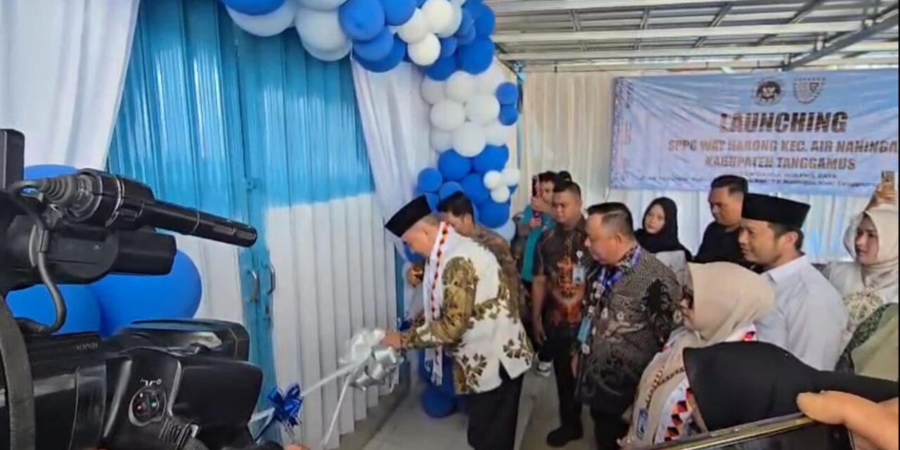 Bupati Tanggamus Hadiri Launching SPPG Way Harong Yayasan Garda Wibawa Raya 