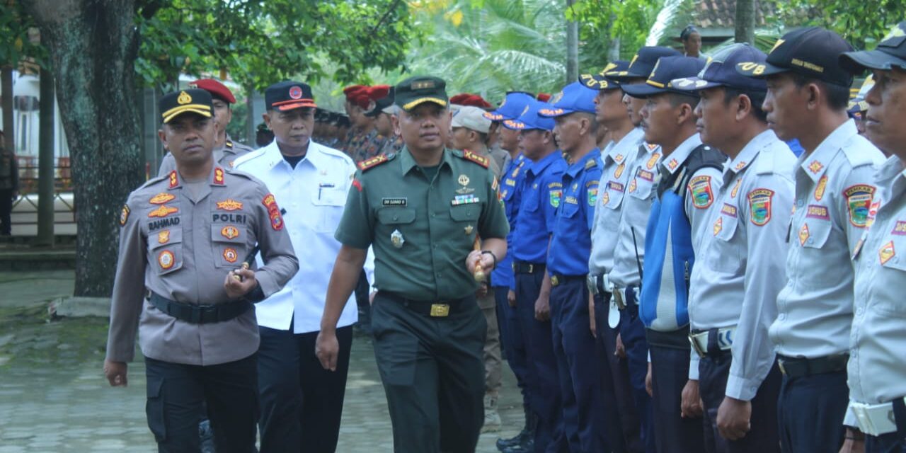 Pemkab Tanggamus dan Forkopimda apel siaga dan simulasi tanggap bencana Hidrometeorologi