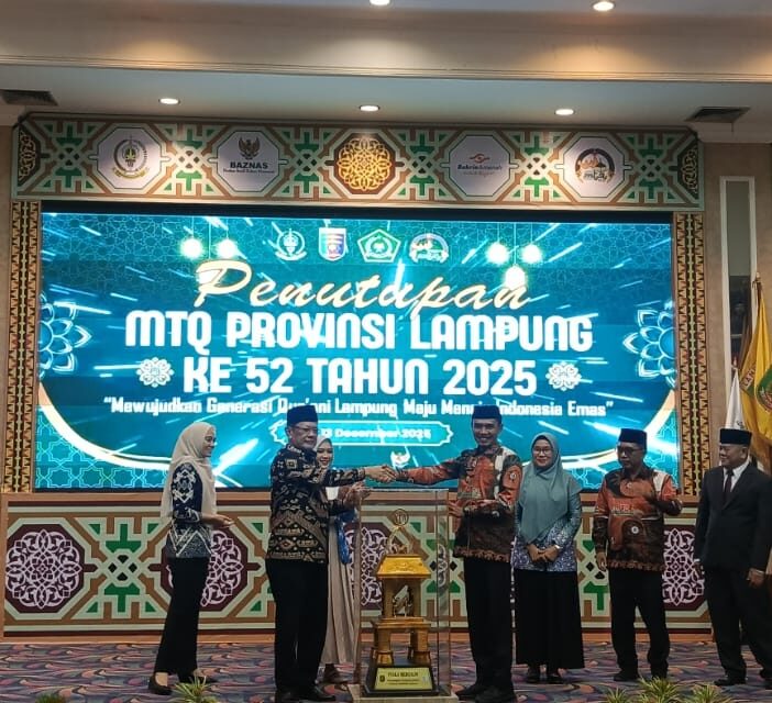 Tanggamus Cetak Sejarah, Juara Umum MTQ Provinsi Lampung 2025