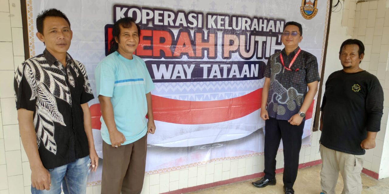 Perkuat Ekonomi Warga, Koperasi Kelurahan Merah Putih Way Tataan Dikukuhkan