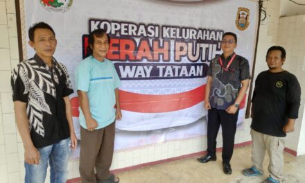 Perkuat Ekonomi Warga, Koperasi Kelurahan Merah Putih Way Tataan Dikukuhkan