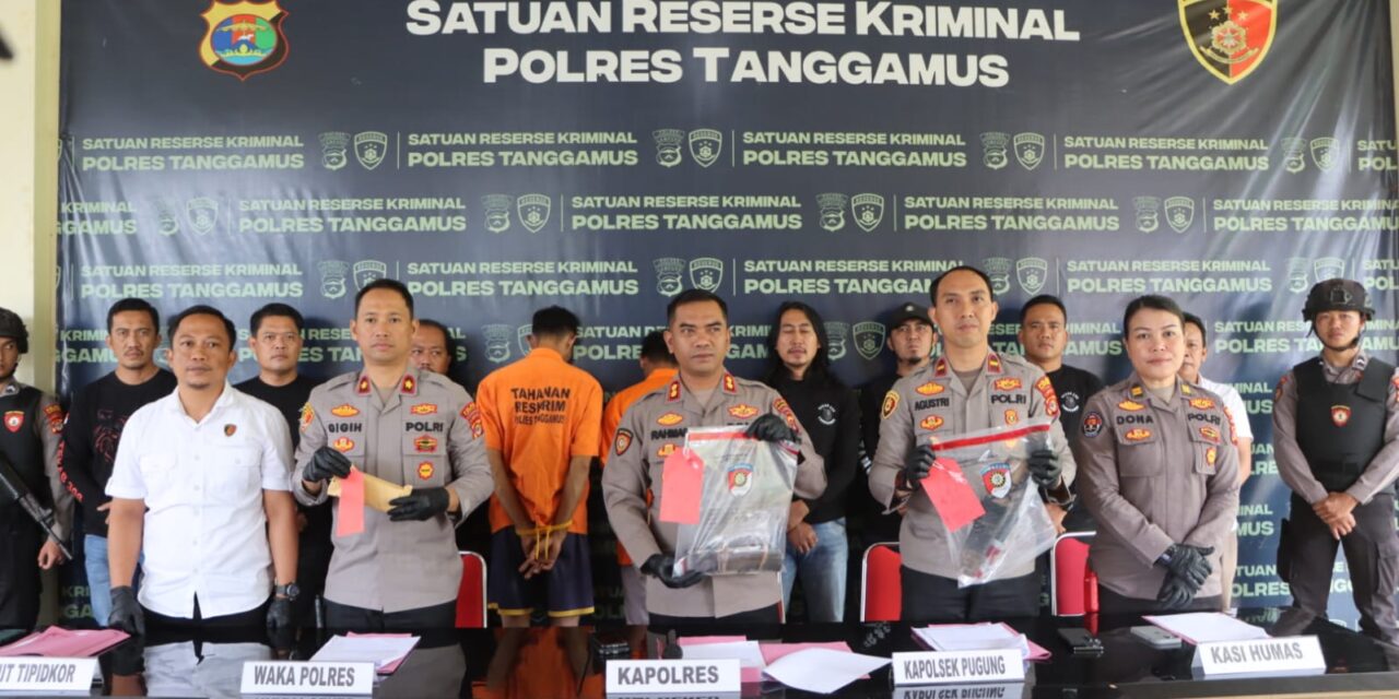 Polres Tanggamus Tetapkan Dua Tersangka Curas Disertai Pembunuhan di Pugung