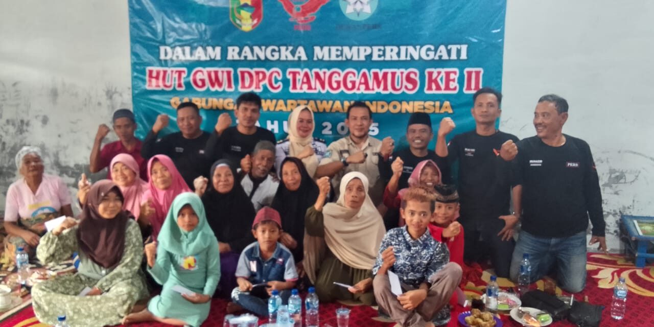 GWI Tanggamus Peringati HUT ke-2 dengan Santunan Anak Yatim dan Kaum Dhuafa