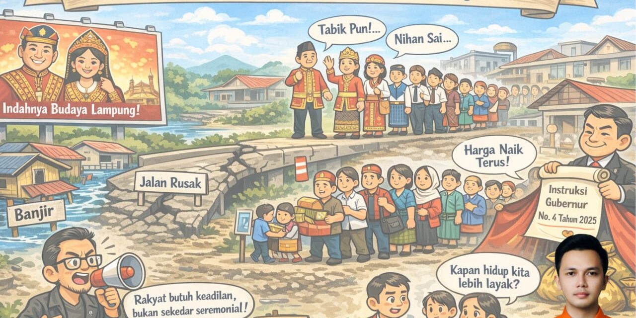 Hari Kamis Beradat di Lampung ,Simbol Rapi, Kebijakan Sepi, Rakyat Diminta Sabar Lagi