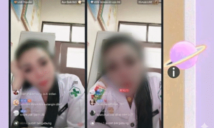Di Tengah Tuntutan Profesionalitas, Oknum ASN Tanggamus Diduga Live TikTok Saat Jam Kerja