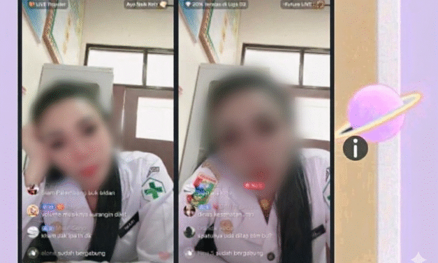 Di Tengah Tuntutan Profesionalitas, Oknum ASN Tanggamus Diduga Live TikTok Saat Jam Kerja