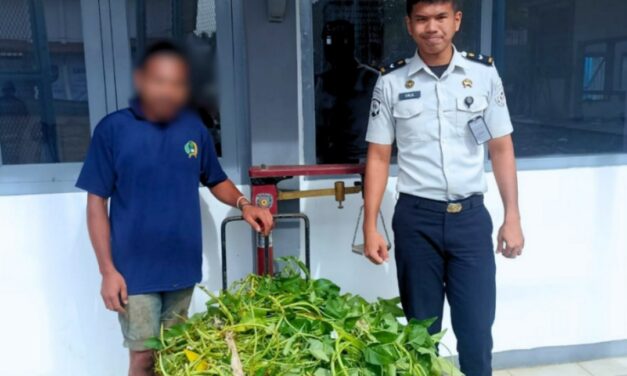 Panen Kangkung Berkelanjutan, Lapas Kotaagung Perkuat Pembinaan Kemandirian