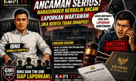 Terendus Upaya Bungkam Pemberitaan, Jurnalis Kopitv.id dan GWI Siap Laporkan Dugaan Intimidasi oleh Narasumber