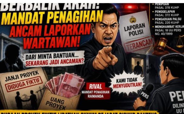 Berbalik Arah! Dari Minta Publikasi ke Ancam Wartawan, Dugaan Proyek Fiktif dan Tekanan Terselubung Terkuak
