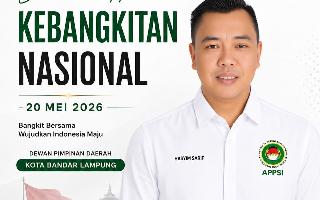 Peringati Hari Kebangkitan Nasional, Ketua DPD Kota Bandar Lampung Hasyim Sarif Semangat Persatuan Harus Menjadi Kekuatan Bangsa