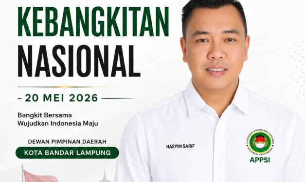 Peringati Hari Kebangkitan Nasional, Ketua DPD Kota Bandar Lampung Hasyim Sarif Semangat Persatuan Harus Menjadi Kekuatan Bangsa