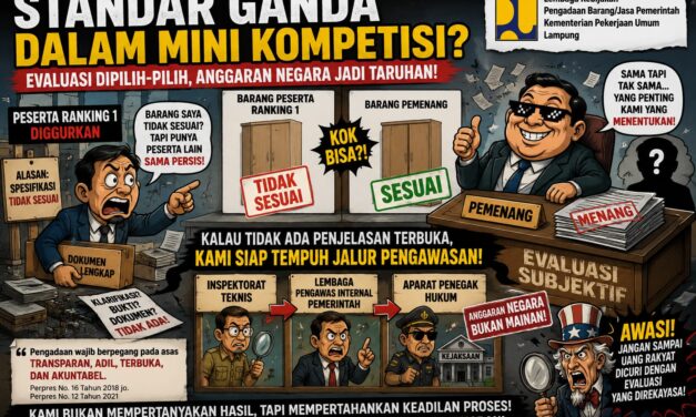 Dugaan Evaluasi Tidak Konsisten Menguat, Polemik Pengadaan Meubelair Madrasah Lampung Berpotensi Masuk Ranah Hukum