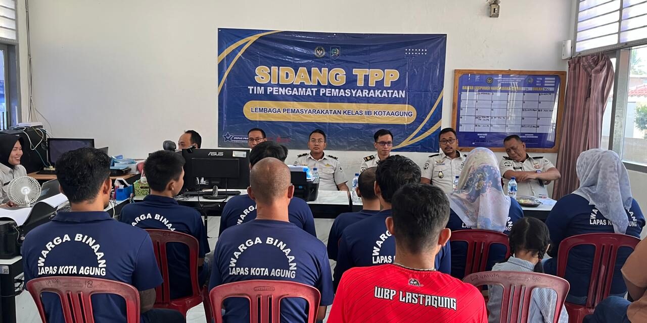 Sidang TPP Lapas Kotaagung Jadi Langkah Pemenuhan Hak Warga Binaan: Bahas Usulan PB, RKA, dan Perbaikan Remisi