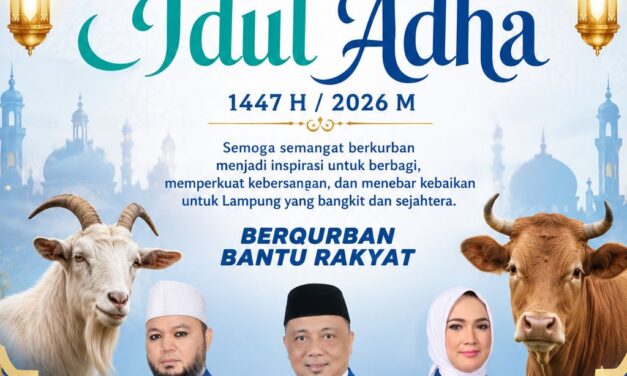 DPW PAN Provinsi Lampung Bersama Bintang Broadcast Media Sampaikan Ucapan Hari Raya Idul Adha 1447 H / 2026 M