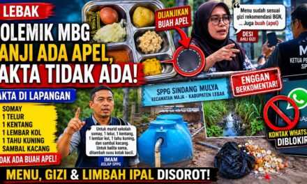 Ketua Pengelola SPPG Sindang Mulya Bungkam, Diduga Hindari Konfirmasi Soal Polemik Menu MBG dan Limbah IPAL