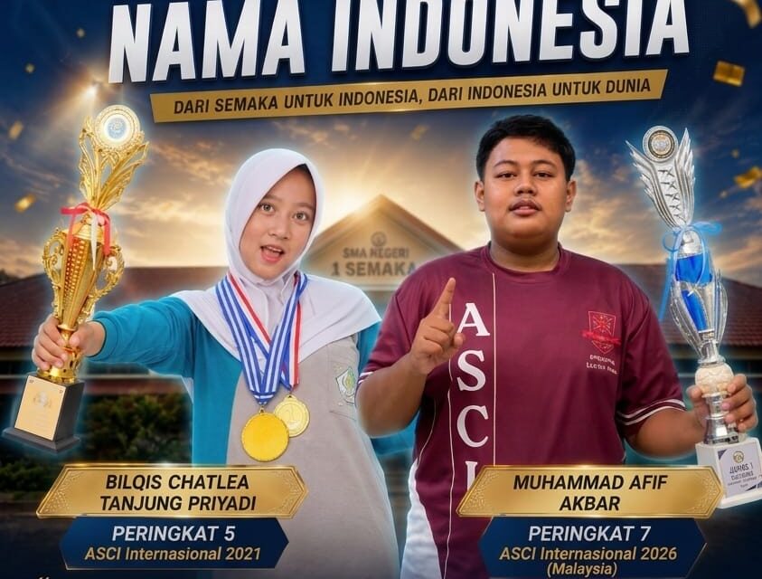 Dua Talenta Internasional Bersatu di SMAN 1 Semaka, Bilqis Chatlea Tanjung Priyadi dan Muhammad Afif Akbar Harumkan Nama Indonesia