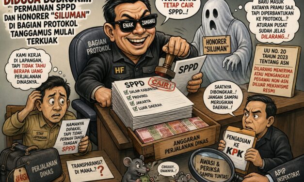 Diduga Bobrok, Permainan SPPD dan Honorer “Siluman” di Bagian Protokol Tanggamus Mulai Disorot