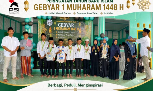 Andi Sofyan Pimpin Aksi Sosial DPD PSI Pesawaran dalam Santunan Anak Yatim dan Apresiasi Santri Berprestasi di Desa Sidodadi