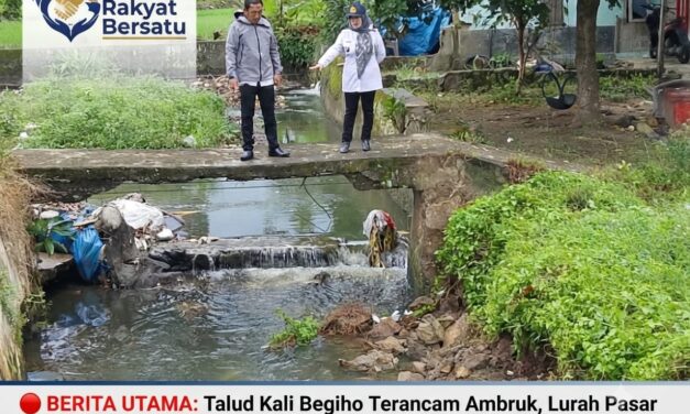 Talud Kali Begho Terancam Ambruk, Lurah Pasar Madang Turun Langsung Pastikan Penanganan Darurat