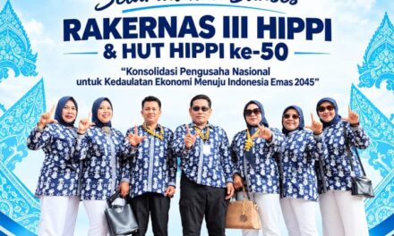 SUARDIN WARI PIMPIN HIPPI PESAWARAN HADIRI RAKERNAS III DAN HUT KE-50 HIPPI DI JAKARTA
